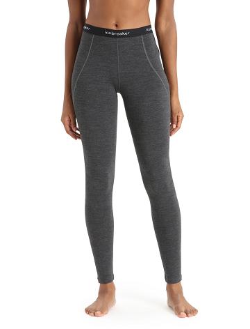 Base Layers Icebreaker BodyfitZone™ Merino 260 Zone Thermal Leggings Damskie Czarne | PL 1039JPQJ